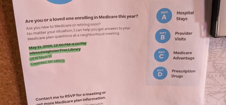 Annette Gill is returning for  medicare help and questions!