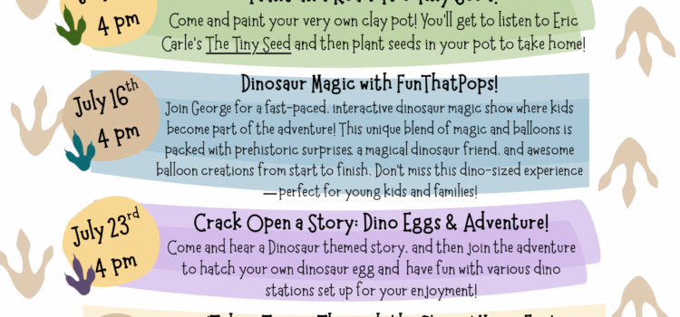 “Unearth a Story” 🦖🦕🍦📚📖